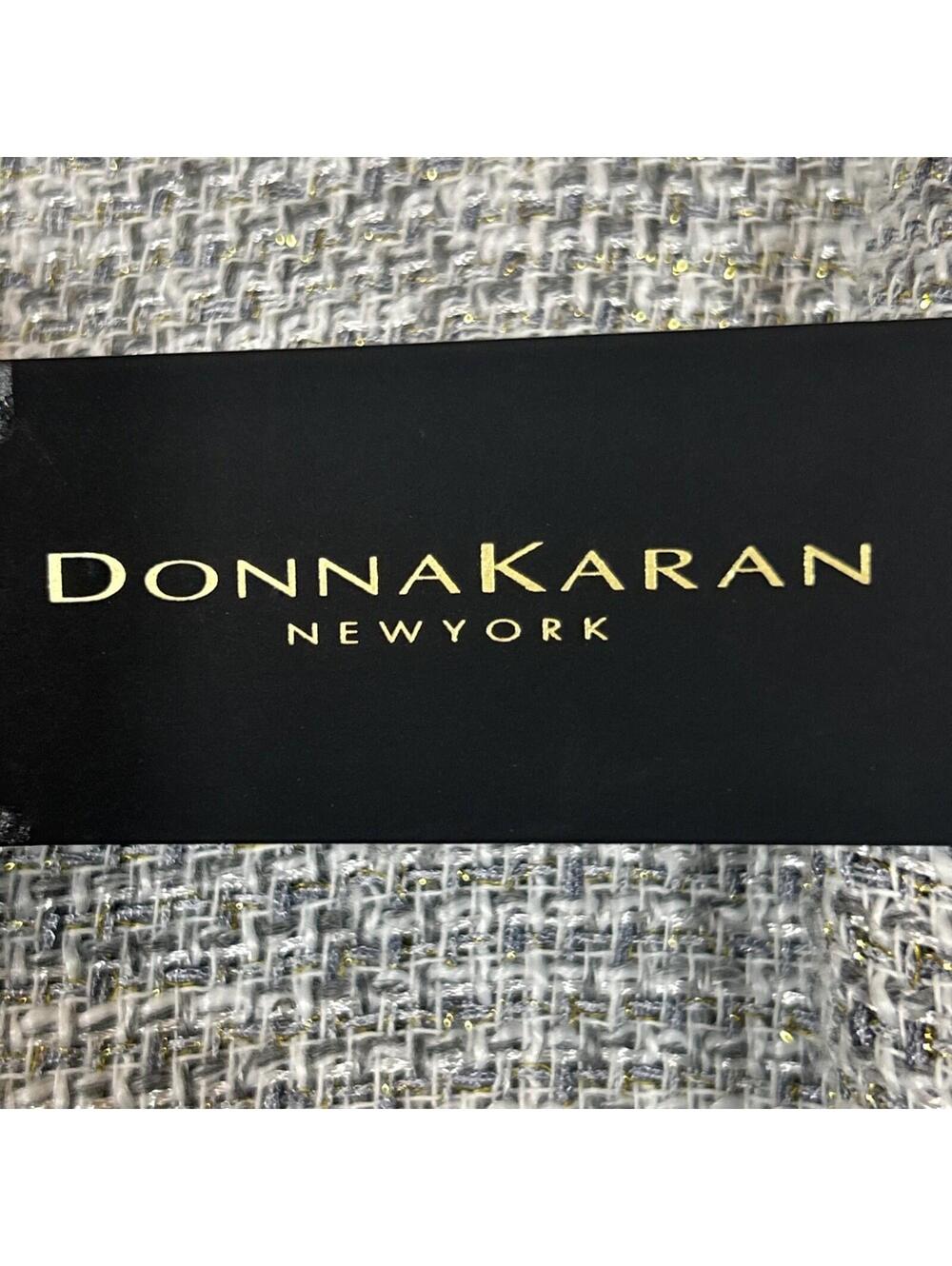 $99 Donna Karan New York Women's Tweed Ruffle Hem Skirt Petite Limestone Size 16 - Picture 8 of 11
